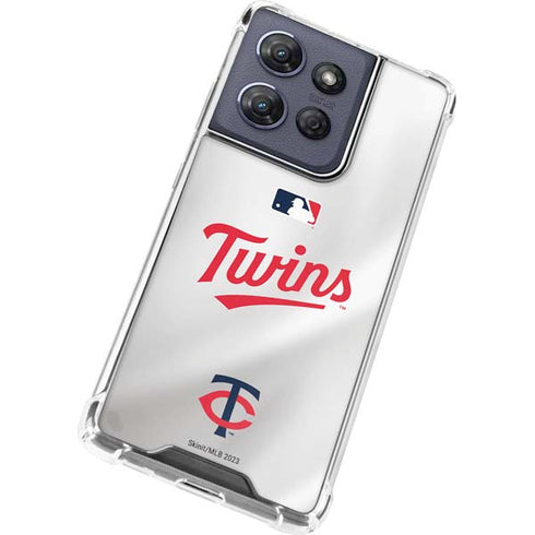 MLB Minnesota Twins Home Jersey Moto G Play 5G (2025) Clear Case